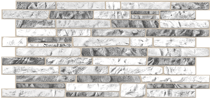 Панель ПВХ Мозаика 0.3 Сланец серый 957х480 мм - фото 31841