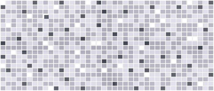 Панель ПВХ Мозаика 0.3  Микс серый 957х480 мм - фото 31892