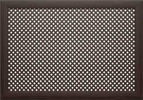 Экран для радиатора Глория Венге 600х600х12 мм - фото 31942