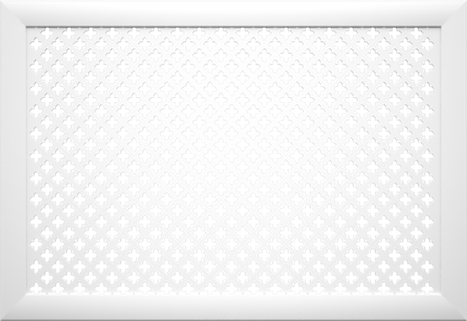 Экран для радиатора Готико Белый 600х600х12 мм - фото 31970