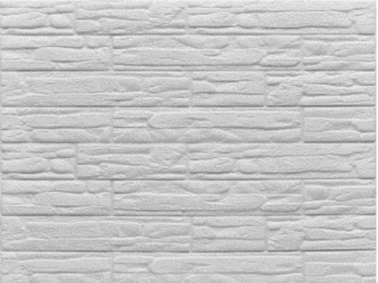 Панель ПВХ на клеевой основе "Травертин белый" - фото 32801