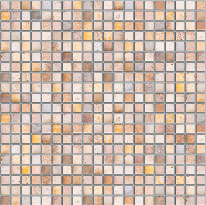 Самоклеящаяся панель ПВХ Мозаика «Каменная»  480х480 мм - фото 32934