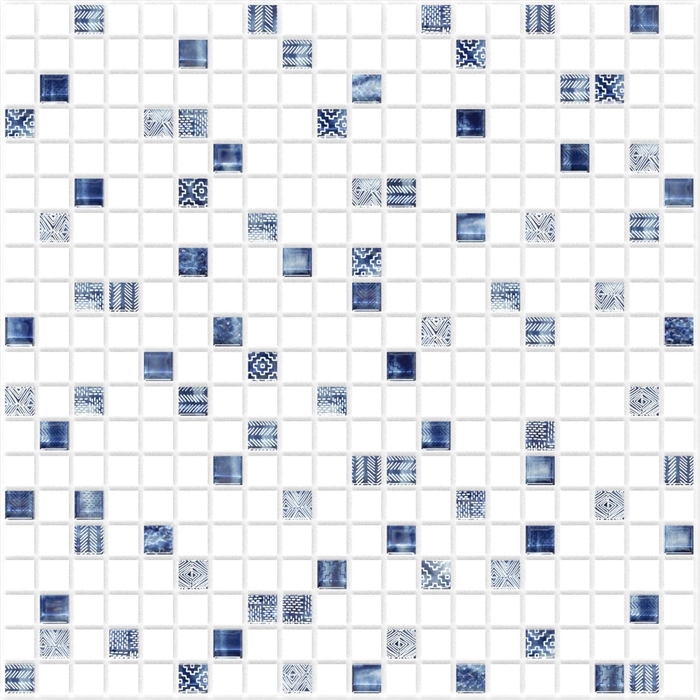Самоклеящаяся панель ПВХ Мозаика «Северное сияние» 480х480 мм - фото 32973