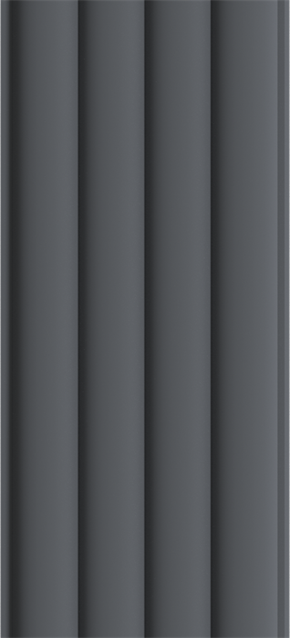 Панель Стеновая Реечная МДФ Stella Wave De Luxe Black Lead 2700x119x16 (4шт.упак.) - фото 35853