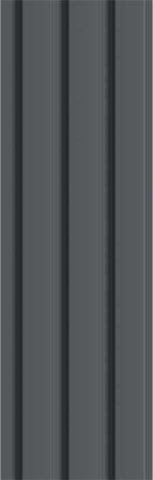 Панель Стеновая Реечная МДФ Stella Beats De Luxe Black Lead 2700x119x16 (4шт.упак.) - фото 35880