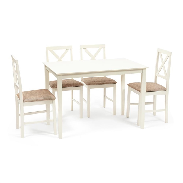 Обеденный комплект Хадсон (стол + 4 стула)/ Hudson Dining Set 13692 - фото 49148