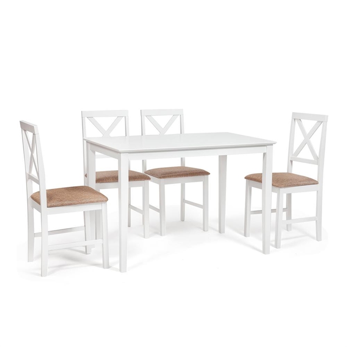 Обеденный комплект Хадсон (стол + 4 стула)/ Hudson Dining Set 13693 - фото 49154