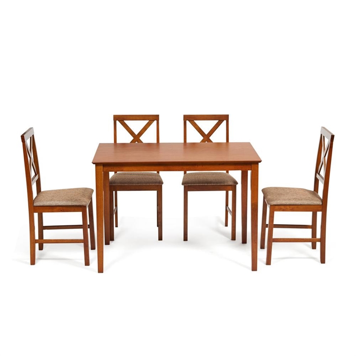 Обеденный комплект Хадсон (стол + 4 стула)/ Hudson Dining Set 13831 - фото 49160