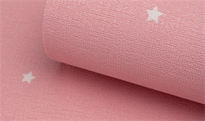 Вспененный ПВХ на клеевой основе "Розовый  со звёздами" 300х60х0,2