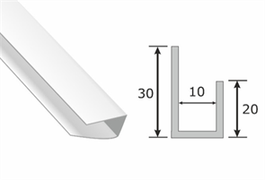 Профиль стартовый для ПВХ панелей 10 мм STELLA