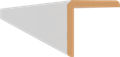 Уголок  универсальный МДФ Белый 2700х24х24 мм - фото 4887