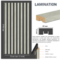 Интерьерная рейка МДФ RAMONNA Атласный бетон Lamination 2750*16*40 13072 - фото 64920
