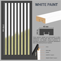 Интерьерная рейка МДФ RAMONNA Арктик дерево White Paint 2750*16*40 13073 - фото 64928