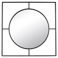 8082-Z1 (1) Зеркало интерьерное настенное в квадратном корпусе из металла  80х80 см, черный 8082-Z1 - фото 65843