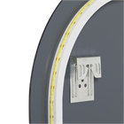 Зеркало с LED- подсветкой сенсорное, овальное с кантом, 50х100 см, черный 10051-Zm2