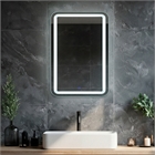 Зеркало с LED- подсветкой сенсорное, прямоугольное с гравировкой, 40х60 см 4060-Zm1