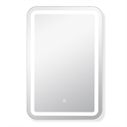Зеркало с LED- подсветкой сенсорное, прямоугольное с гравировкой, 40х60 см 4060-Zm1