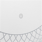 Зеркало с LED- подсветкой сенсорное, круглое с гравировкой, d=60 см, глянцевый 6065-Zm1