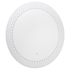 Зеркало с LED- подсветкой сенсорное, круглое с гравировкой, d=60 см, глянцевый 6065-Zm1