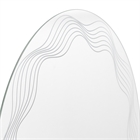 Зеркало с LED- подсветкой сенсорное, круглое с гравировкой, d=60 см "Волна" 6065-Zm3