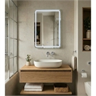 Зеркало с LED- подсветкой сенсорное, прямоугольное с гравировкой, 60х80 см 6082-Zm2