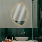 Зеркало с LED- подсветкой сенсорное, капля, 60х85 см 6085-Zm1