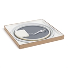 Зеркало с LED- подсветкой сенсорное, круглое с гравировкой, d=70 см 7075-Zm1