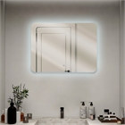 Зеркало с LED- подсветкой сенсорное , прямоугольное 80х60 см 8060-Zm1