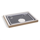 Зеркало с LED- подсветкой сенсорное , прямоугольное 80х60 см 8060-Zm1