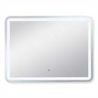 Зеркало c LED- подсветкой сенсорное, прямоугольное с гравировкой, 80х60 см 8060-Zm4