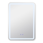 Зеркало с LED- подсветкой, сенсором и подогревом, прямоугольное с гравировкой, 50х70 см 5072-Zm1