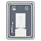 Зеркало с LED-подсветкой, сенсором и подогревом, прямоугольное с гравировкой, 60х80см 6083-Zm1