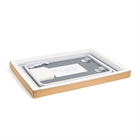 Зеркало с LED-подсветкой, сенсором и подогревом, прямоугольное с гравировкой, 60х80см 6083-Zm1