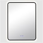 Зеркало с LED- подсветкой сенсорное и подогревом, прямоугольное с кантом, 60х80см, черный 6086-Zm1
