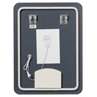 Зеркало с LED- подсветкой сенсорное и подогревом, прямоугольное с кантом, 60х80см, черный 6086-Zm1