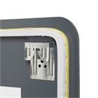 Зеркало с LED- подсветкой сенсорное и подогревом, прямоугольное с кантом, 60х80см, черный 6086-Zm1