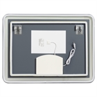 Зеркало с LED- подсветкой, сенсорном и подогревом, прямоугольное с гравировкой, 80х60см 8064-Zm1