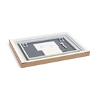 Зеркало с LED- подсветкой, сенсорном и подогревом, прямоугольное с гравировкой, 80х60см 8064-Zm1