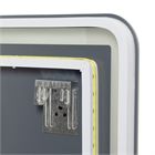 Зеркало с LED- подсветкой бесконтактный сенсор, квадратное с гравировкой, 60х60 см 6061-Zm1